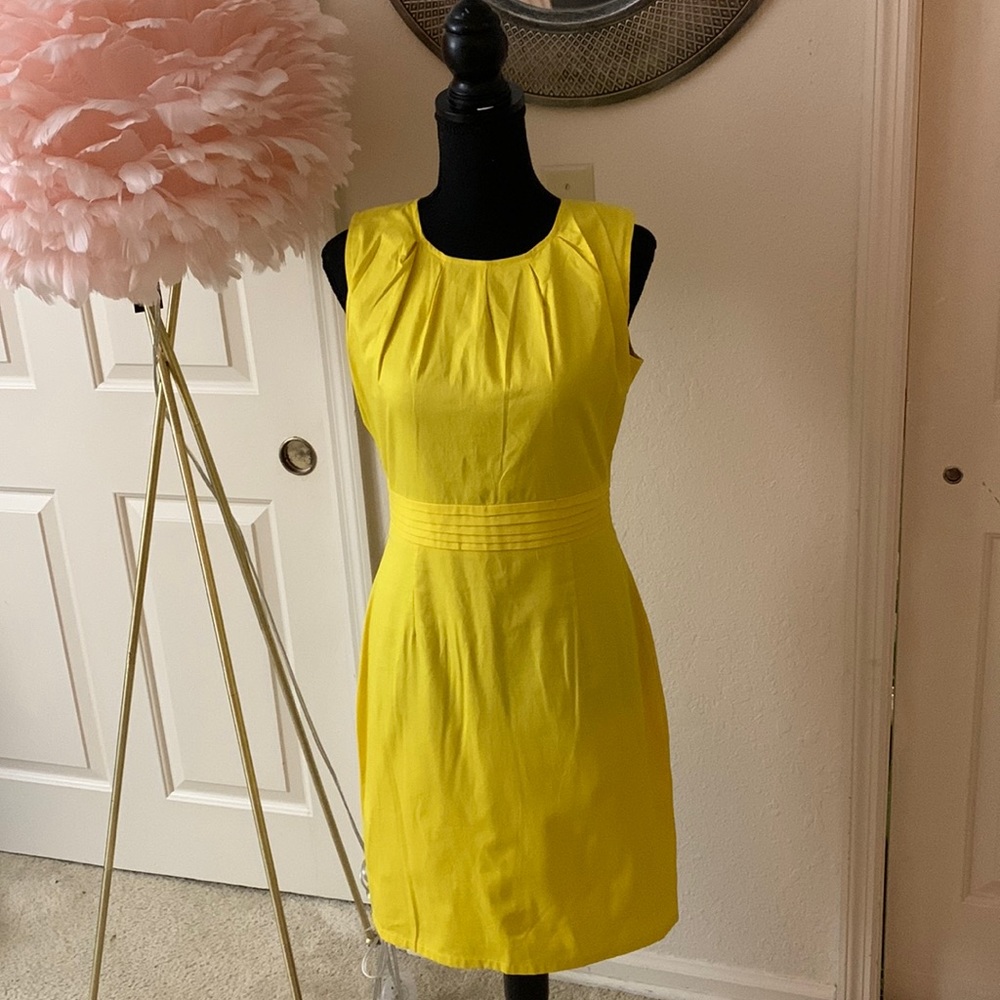 Amelia brand NWT Size 6 Bright, Vibrant Yellow Cotton Dress